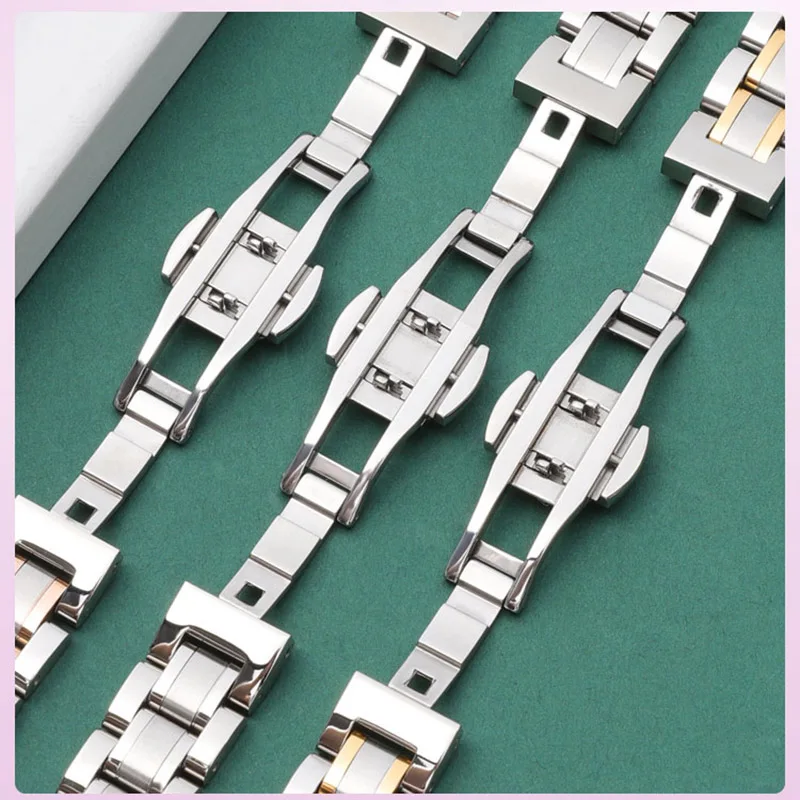 Voor Casio Cartier Tank Fossil Longines massief roestvrijstalen armband 12 14 13 14 15 16 18 mm Horlogeband Dameshorloge polsband