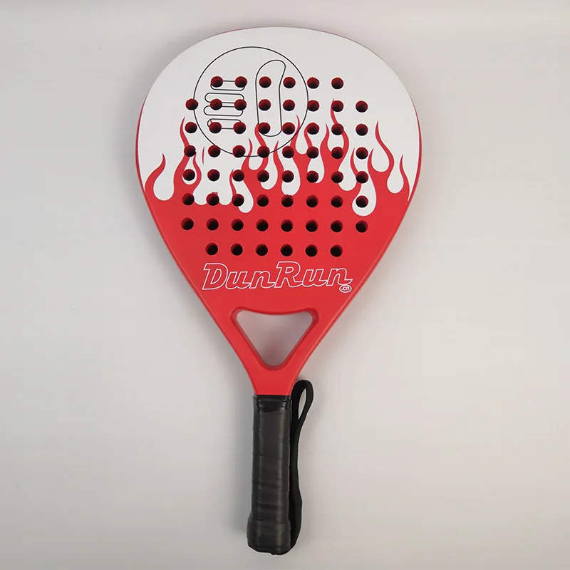 Plate Tennis Racket Carbon Fiber Non-slip Vacuum Handle Triangular Frame Tennis Racket