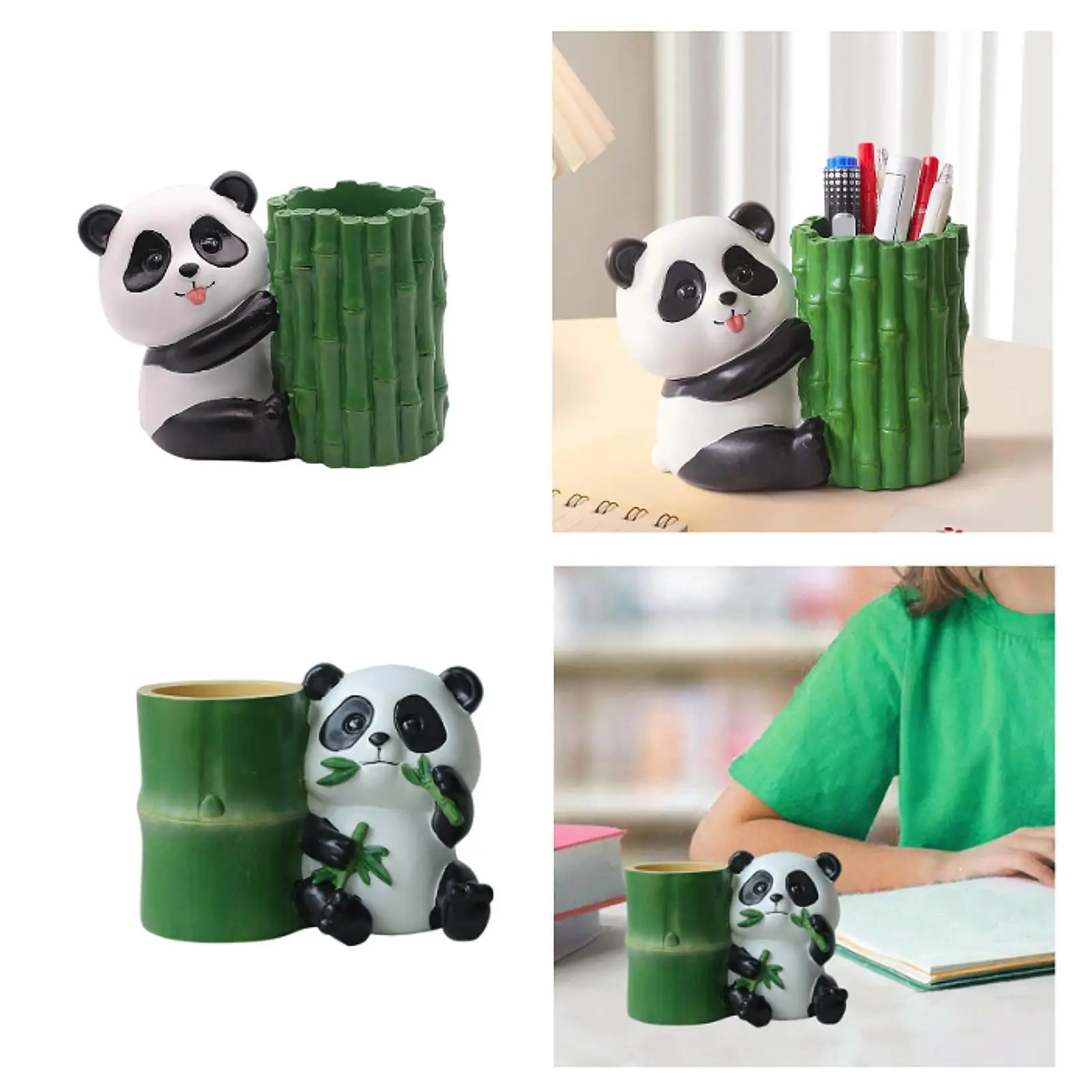 

Resin Pen Holder Cartoon Panda Pencil Holder Desk Accessories Practical Gift Desk Organizer Pen Cup Stationery Box for Home
