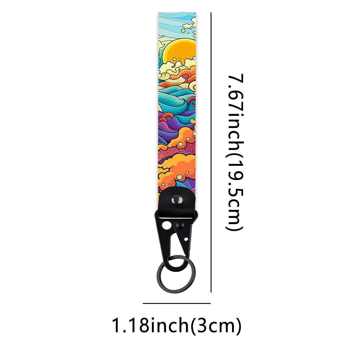 

Good Scenery Key Tag Oil Painting Keychain Cars Motorcycle Men Women Removable Keyring Fashion Keys Accessories Gifts For Friend
