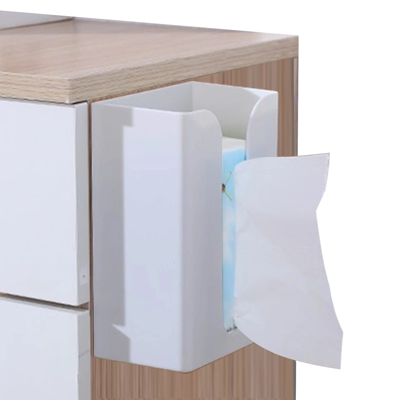 Tissue Box Cover Nail Free Tissue Dispenser Box Mounts To Walls And Cabinets Tissue Dispenses And Holds For Rvs Kitchen Living