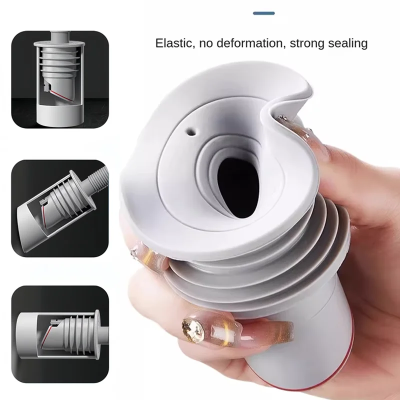 

Washer Drain Hose Seal, Washing Machine Drain Hose Seal, Anti-Odor Drain Plug Sewer Pipe Seal Ring Sealing Cover Sealing Plug
