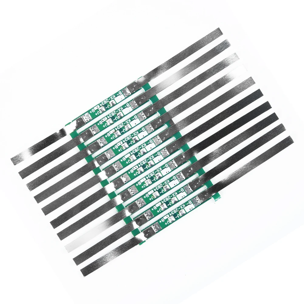 10pcs 3A Protection Board Kit For 3.7V 18650 Li-ion Lithium Battery W/ Solder Be JB 28x3mm Over Discharge Protection 4.275±0.025