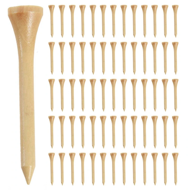 500Pcs Golf Ball Nails Tee Wood T Ball Seat Ball Pin Nail Kick Ball With Wooden Ball Nail Round Round Ball Nail 54Mm