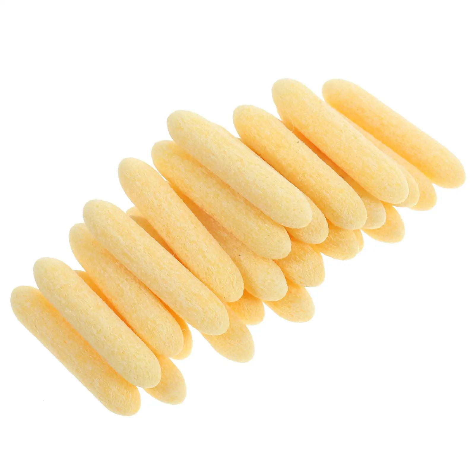 25 Pcs Black Replacement Refill Paint Pen Multifunctional Nibs Yellow Fiber Marker