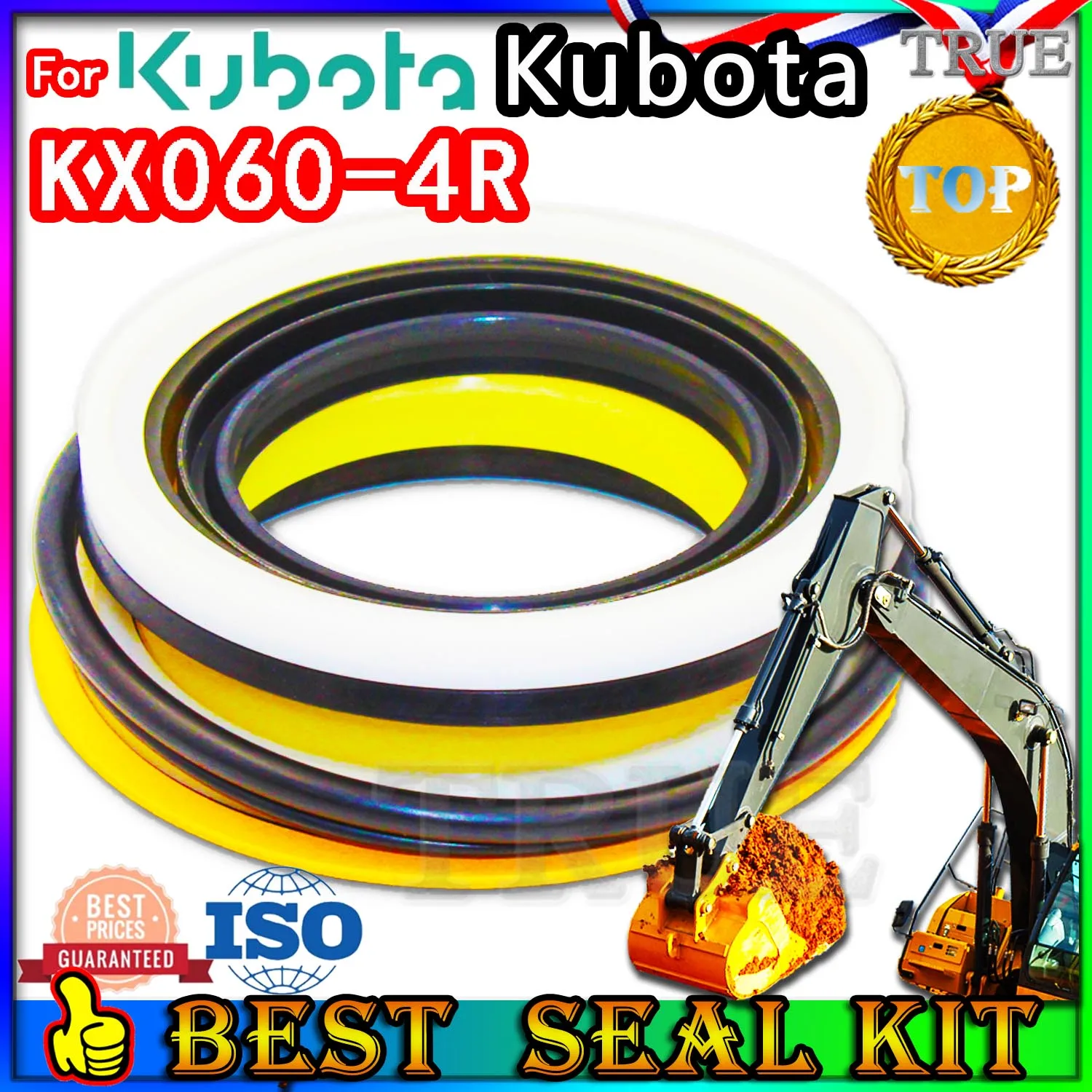 

For Kubota KX060-4R Oil Seal Excavator Repair Kit Boom Bucket Arm Hydraulic Cylinder KX060 4R Engine Control Valve Pilot Parts