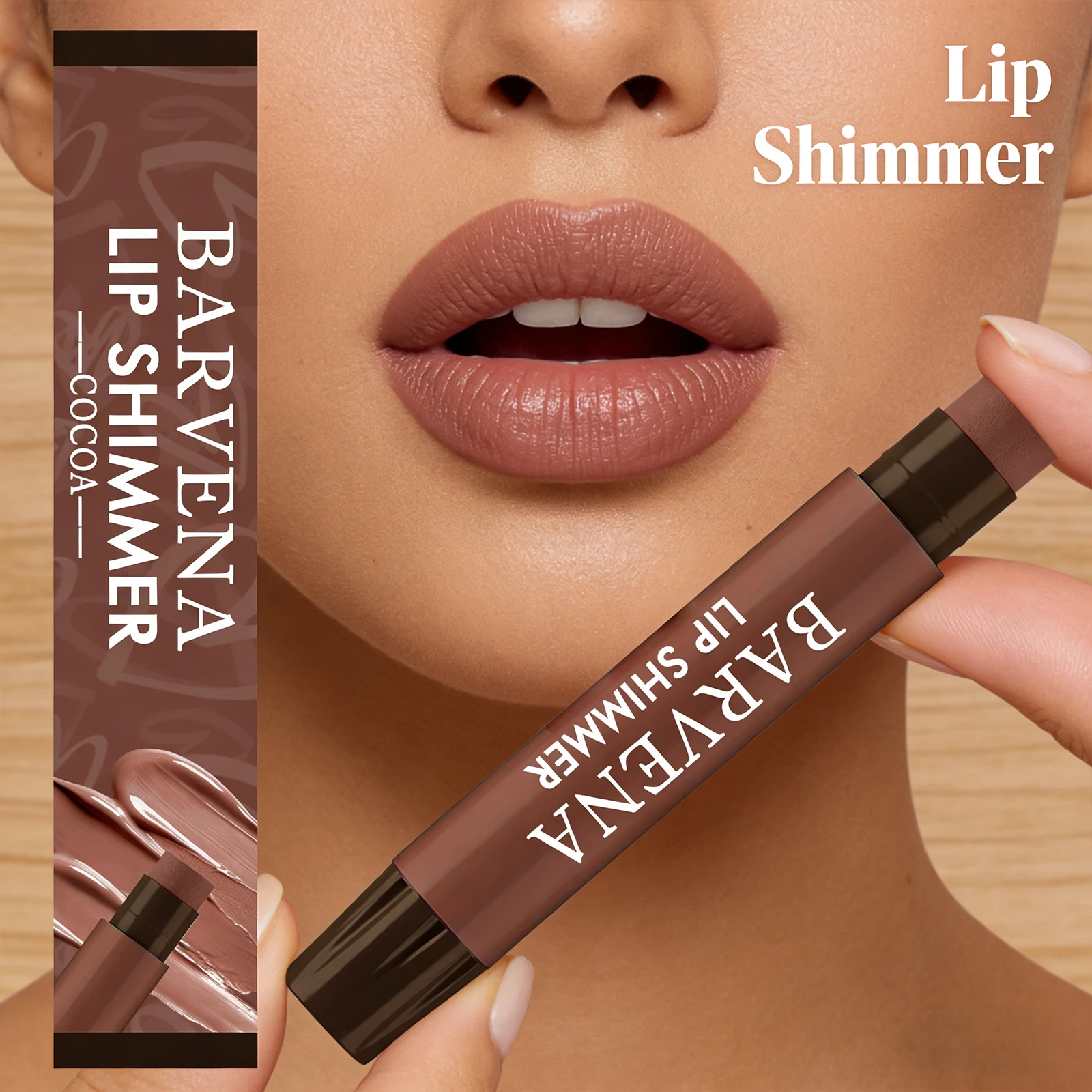 코코아 립밤 모이스춰라이징 젠틀 립 쉬머 데일리 통근용 영양 립 케어 천연 메이크업 오랫동안 지속되는 끈적이지 않는 제품