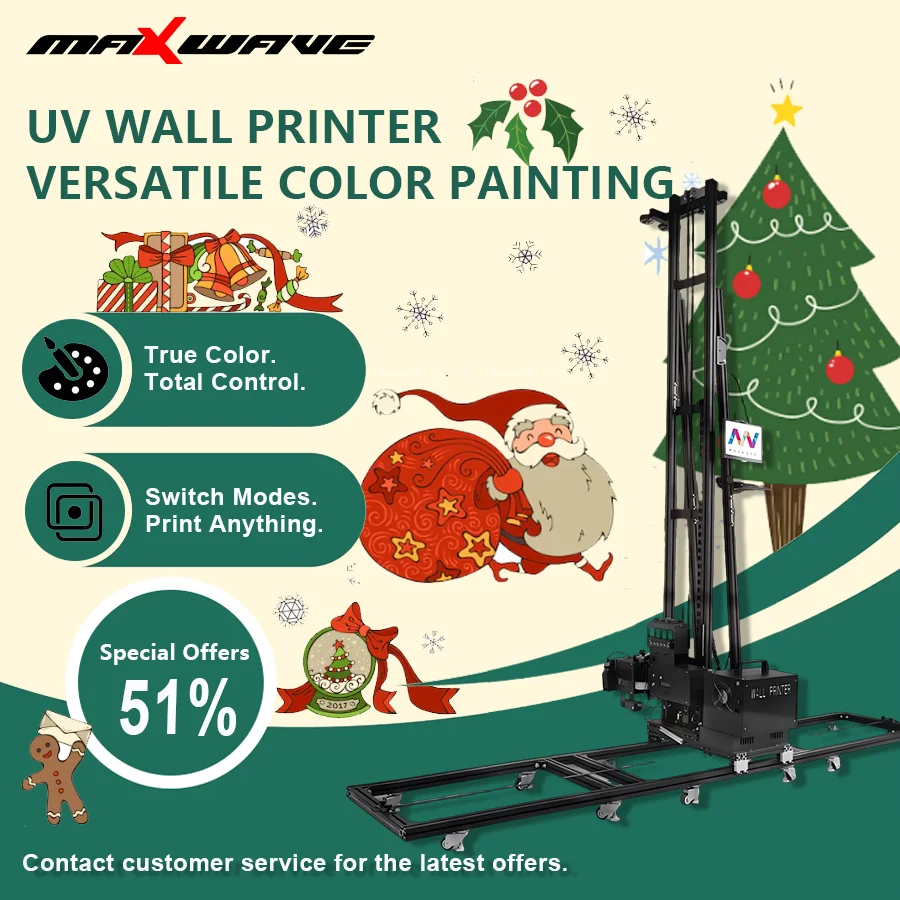 Portable 2-in-1  Wall and Floor Printer for 3D UV Printing Up to 3.5M on Various Flat Surfaces for Indoor Outdoor Hot Selling