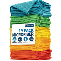 5pcs/lot Microfiber Cleaning Cloths Ultra-fine Fiber Kitchen Dishwashing 25*25cm Water-absorbent Scouring Car Cleaning Cloth