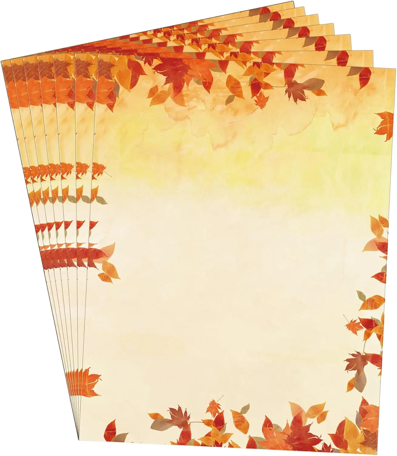 

8,5x11 дюймов, канцелярские принадлежности с осенними листьями, бумага с фирменными бланками, 50 шт., канцелярские принадлежности на праздничную тематику, осень, сделай сам, ремесло, спасибо, фирменный бланк, она