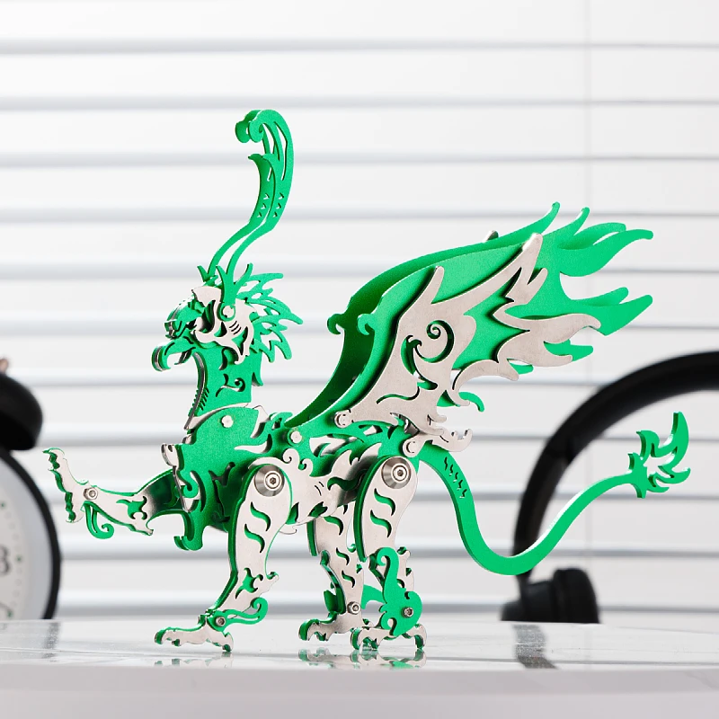 Mokr gu diao quebra-cabeças de metal 3d, brinquedos infantis, modelo de montagem diy, natal, ano novo e aniversário, presentes, treinamento educacional