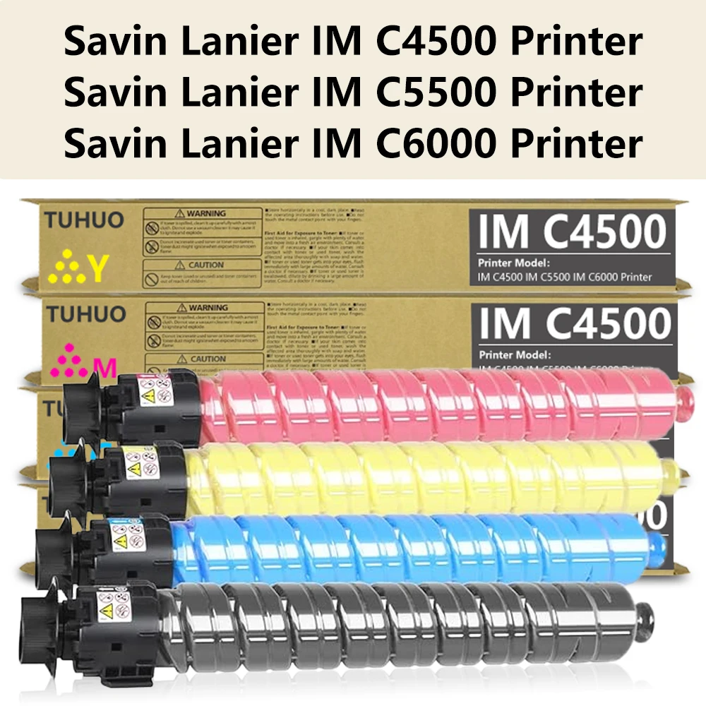

TUHUO IMC4500 C6000 Toner Cartridge Compatible Replacement for Ricoh IM C4500 IM C5500 IM C6000 Printer (25,000 Pages)High Yield