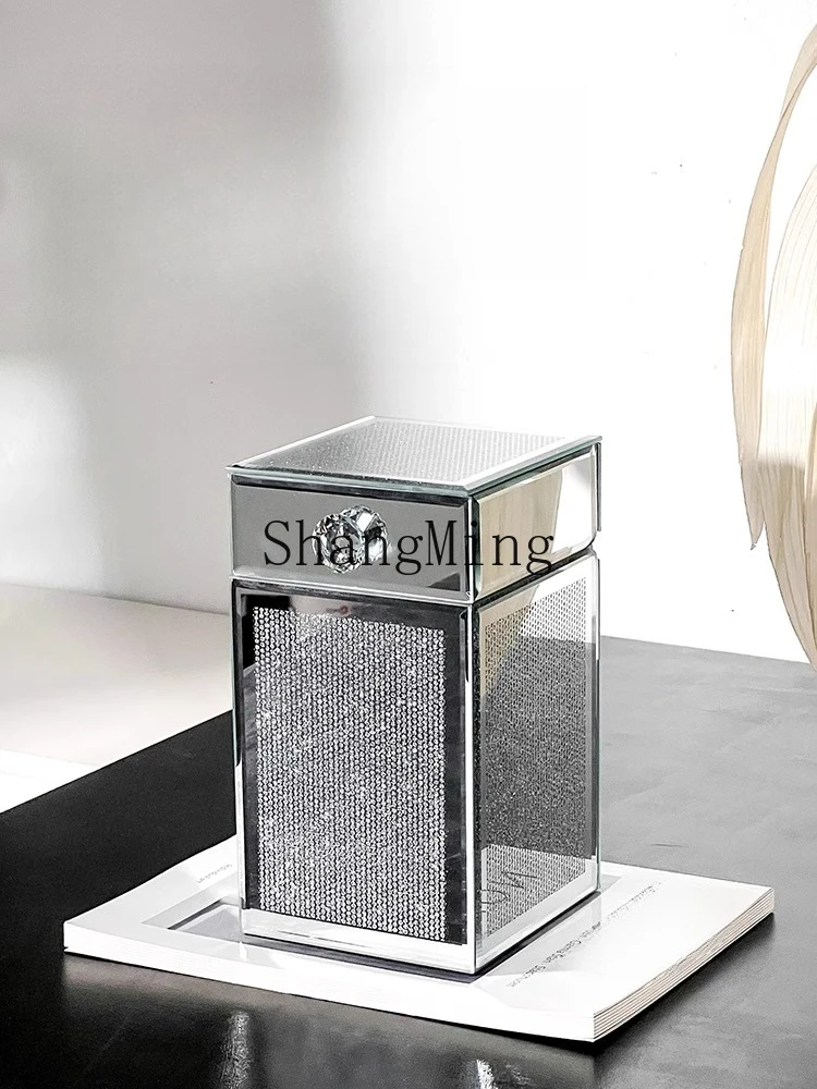 

ZJH storage box, dustproof large-capacity makeup brush storage cartridge, high-value lipstick, eyebrow brush bucket, dresser.