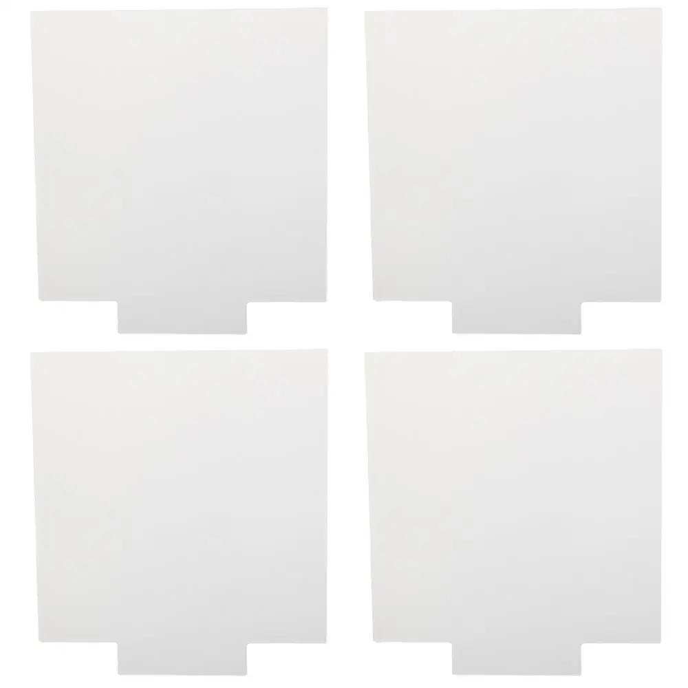 4Pcs Plexiglass 2mm Acrylic Sheet Square/Round Transparent Plastic Glass Board Thick Clear Cast Panel DIY Display Projects Craft