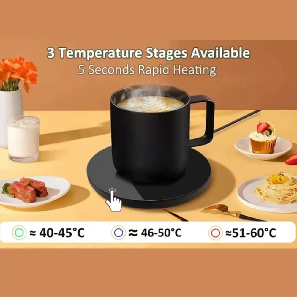 USB Powered USB Cup Warmer Constant Temperature 55°C Constant Coffee Heating Pad Electric Heating Portable Mug Warmer