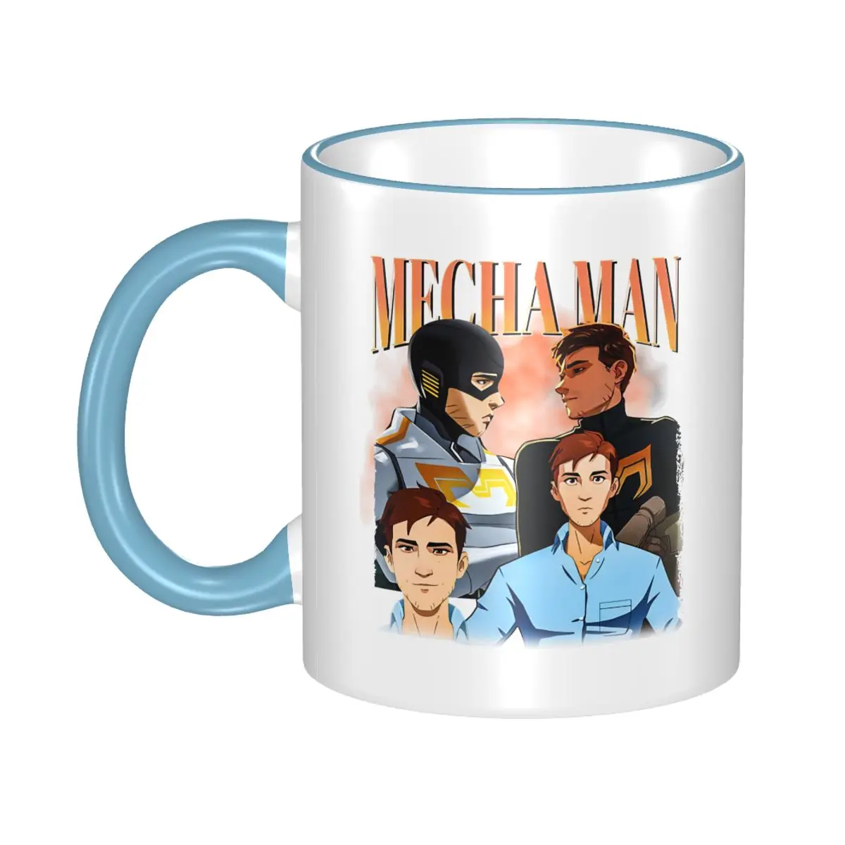 New Arrival Vintage Mecha Man 90s Graphic Merch Mugs Novelty Dispatch Game Coffee Cup