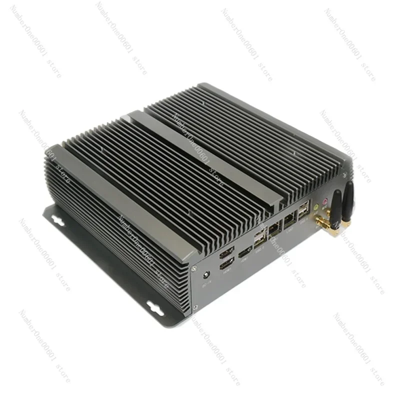 For Ryzen 5600U/5825U fanless dual 2.5G network port multi-hard disk multi-display mini industrial control computer host