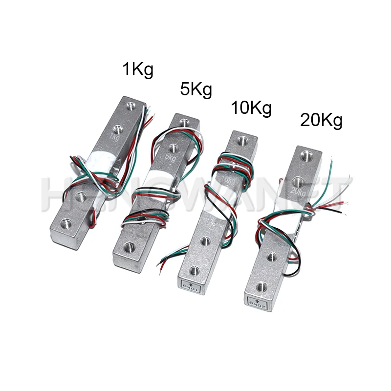 HX711 Load Cell 1KG 2KG 5KG 10KG 20KG AD Module Weight Sensor Electronic Scale Aluminum Alloy Weighing Pressure Sensor