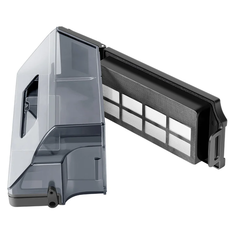 A83X-2X caja de polvo contenedor de basura piezas para ECOVACS Deebot X1 OMNI/TUBRO T10 aspiradora accesorios de caja de cubo de basura negro
