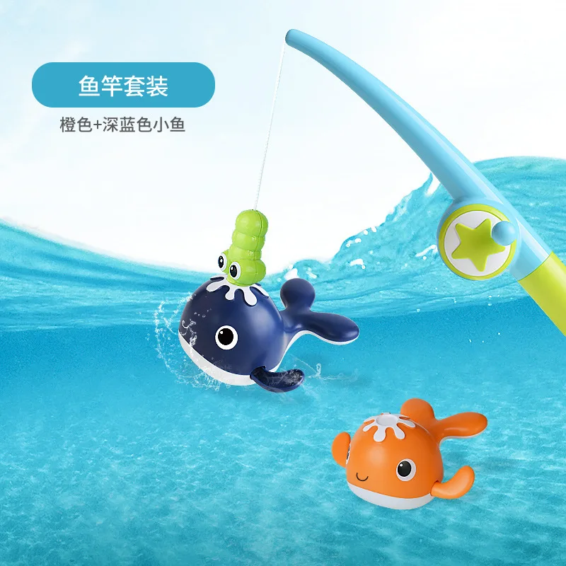 Zwemmen walvis magnetische visset bad water spelen speelgoed hengel netto kust zwembad strand zand speelgoed ouder-kind spel