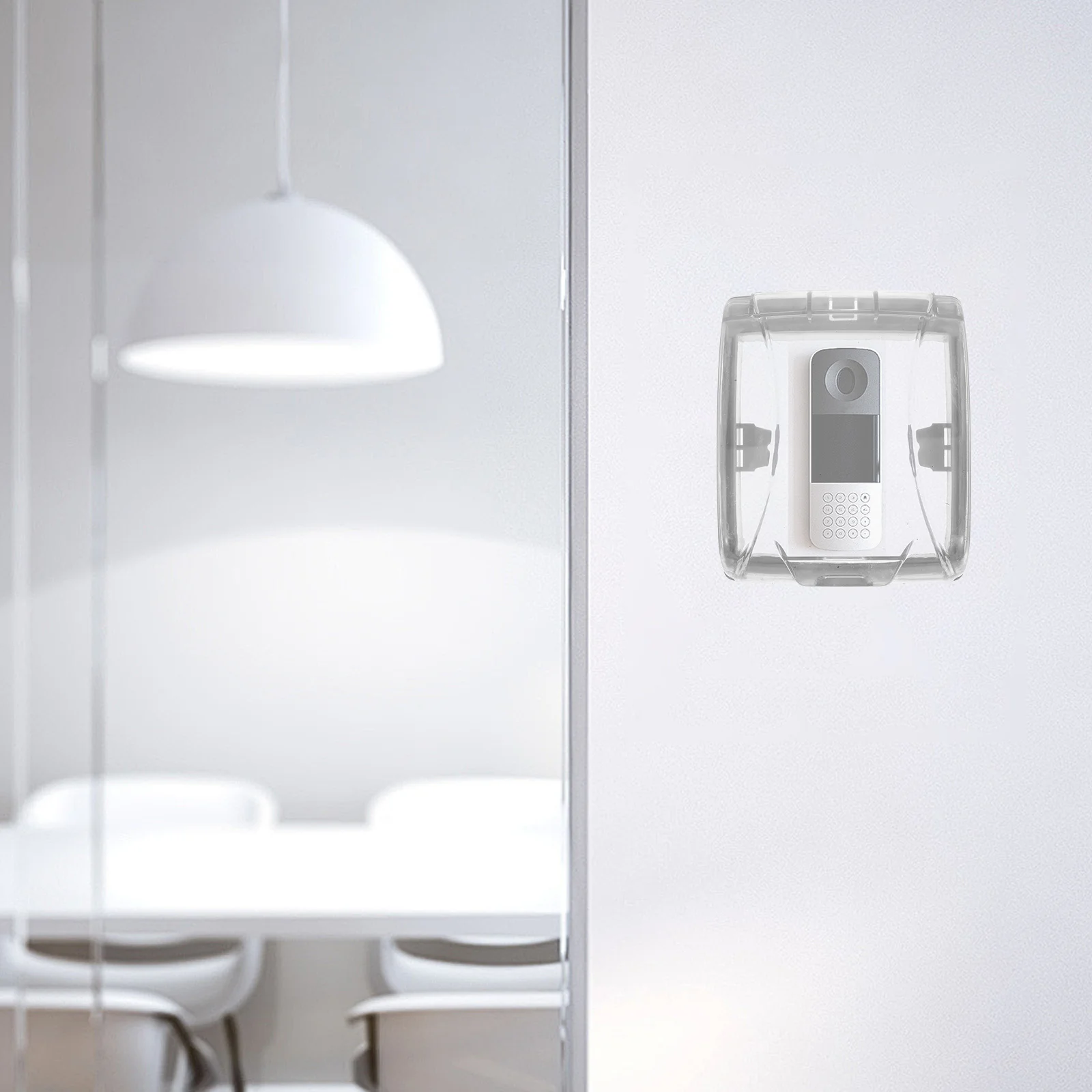 

Waterproof Doorbell Cover Transparent Impact Resistant for Exterior Doorbell Weatherproof Shield Against Rain Snow Ice Cover