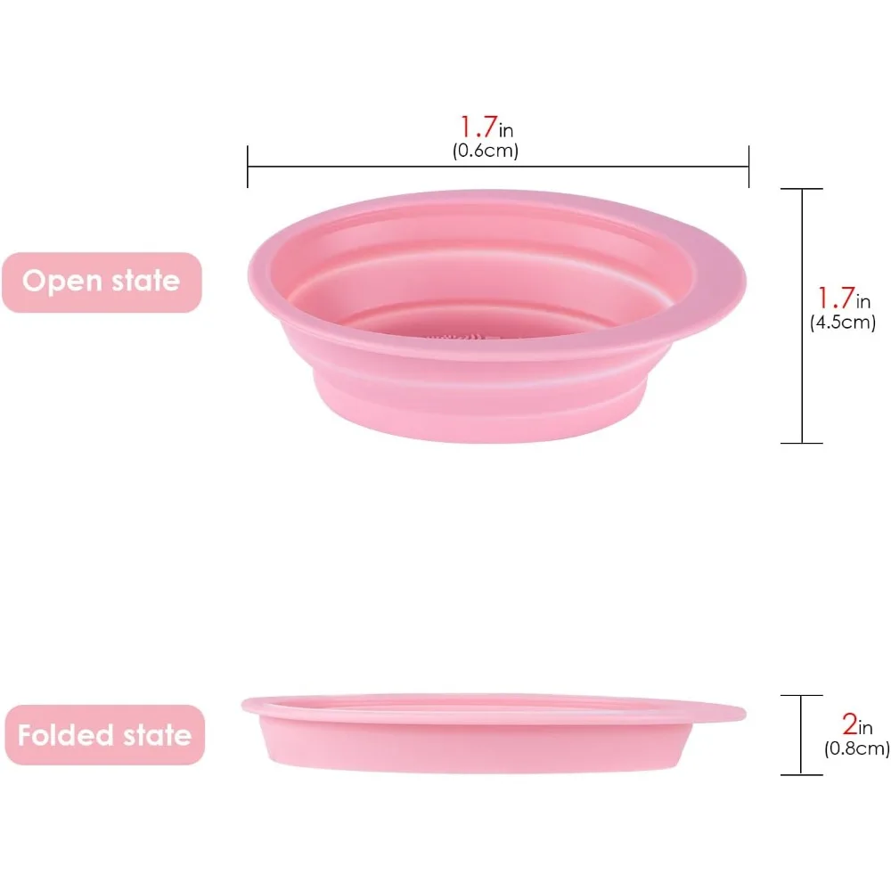 Lavabo plegable portátil para lavar platos, hecho de material de silicona, para limpiar pintura de acuarela