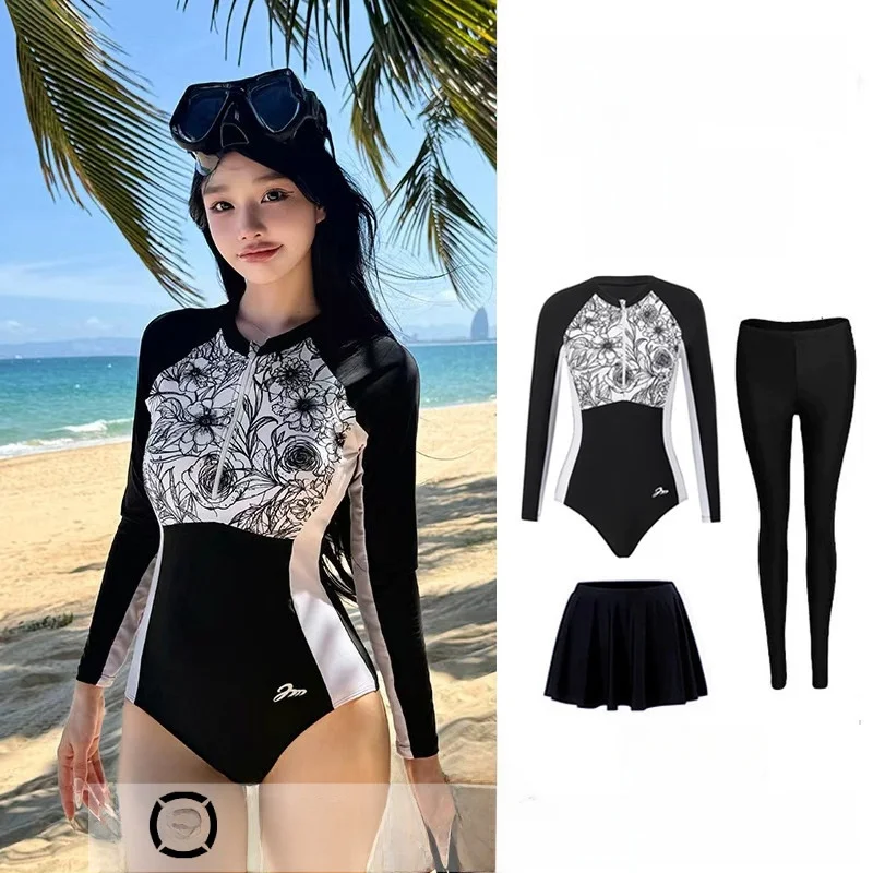 new-surfing-diving-suit-women-long-sleeve-long-pants-sun-protection-jellyfish-costume-quick-dry-beach-vacation-snorkeling-one