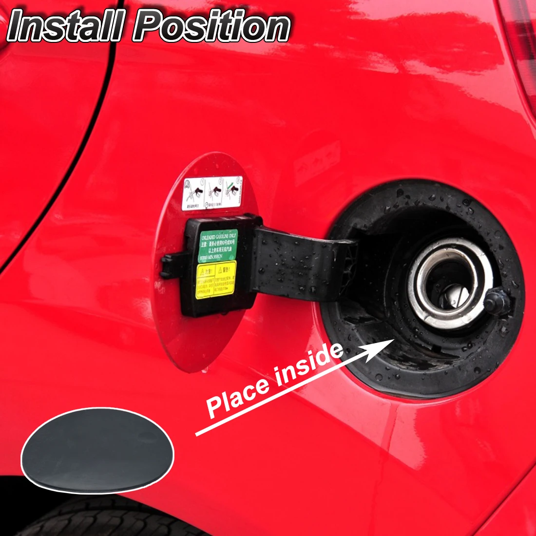 For Ford Fiesta MK7 2008 – 2012 Petrol Fuel Cap Door Tank Flap Cover Oil Filler Gas Lid 1866686 2009 2010 2011 08 09 10 11 12