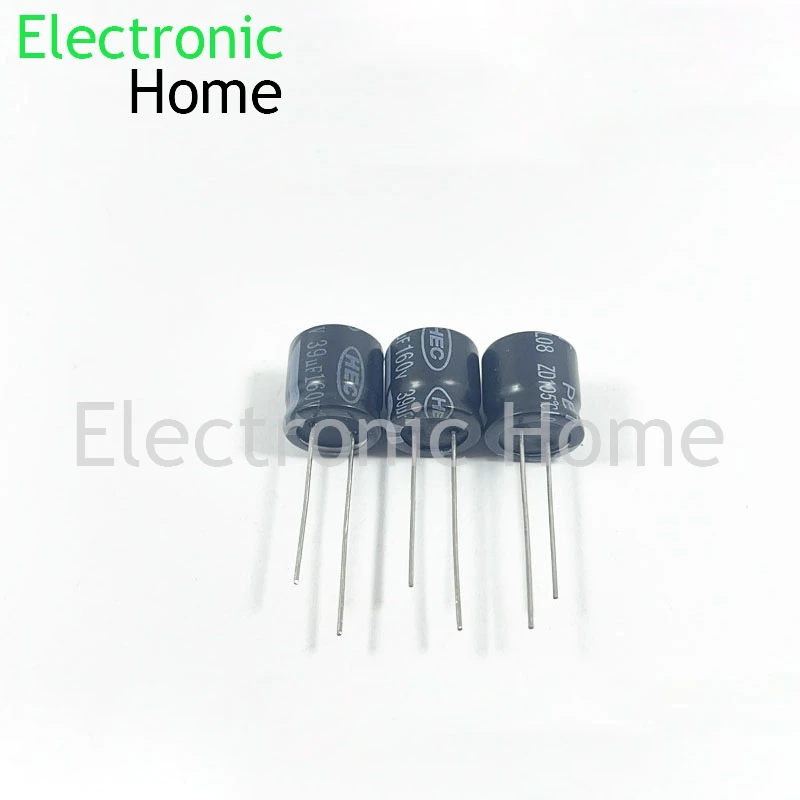 10PCS/LOT 160V39UF 39UF160V 160V 39UF brand new original HEC high-frequency long-life electrolytic capacitor 13*13MM