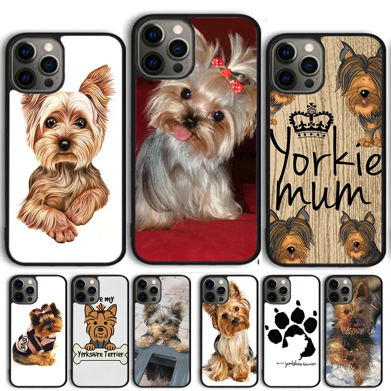 Yorkshire Terrier Dog Paw Print Phone Case Cover For iPhone 15 16 14 13 12 Pro Max mini 11 Pro Max XS XR Plus Coque