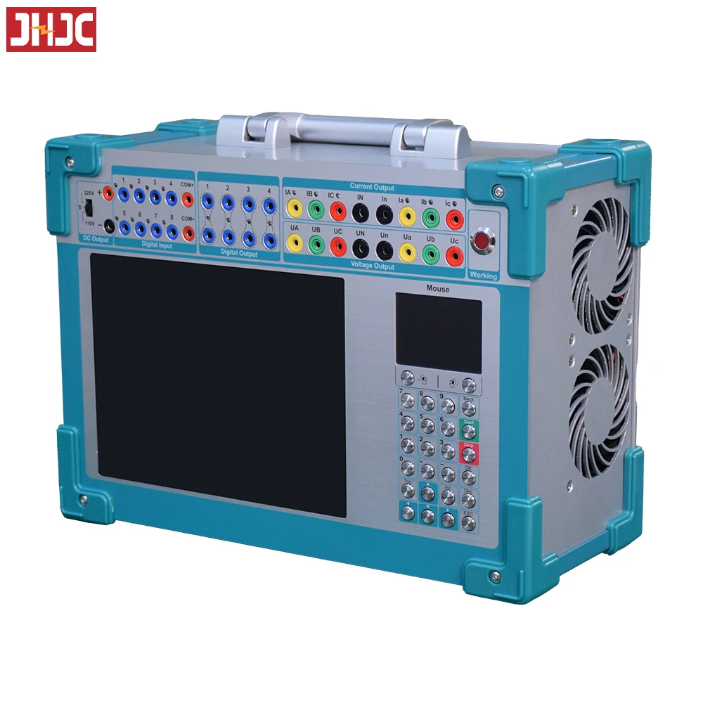 Portable JHS1200 AC/DC Six Phase Current Injection Microcomputer Relay Protection Analyzer Secondary Current Injection Tester