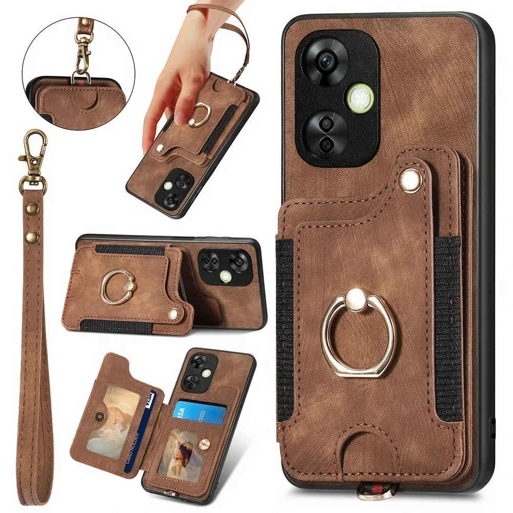 For Oneplus 12 11 10T 5G RFID Luxury Case OnePlus Nord CE 3 Leather Back Cover One Plus ACE Pro Nord CE 2 Lite N30 N20 SE Funda