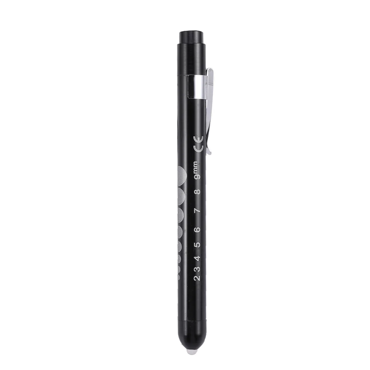 

Medical Emergency Surgical LED Pen Light Flashlight Torch With Scale (Black) Surgical