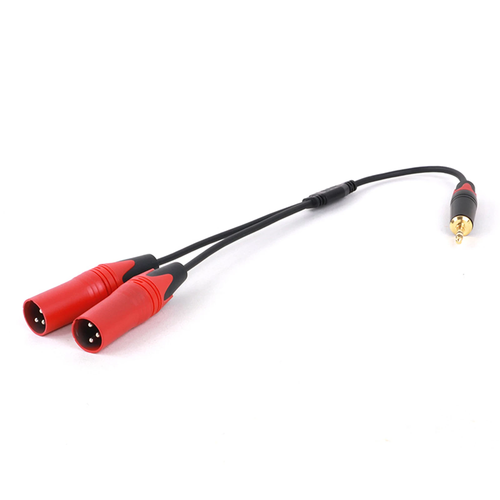 1PC GuerGuo da 3.5mm a 2 XLR maschio/femmina cavo hi-fi da 3.5mm a Multicolor XLR adattatore a 3 Pin per PC cuffie Amp MP3 Console di missaggio