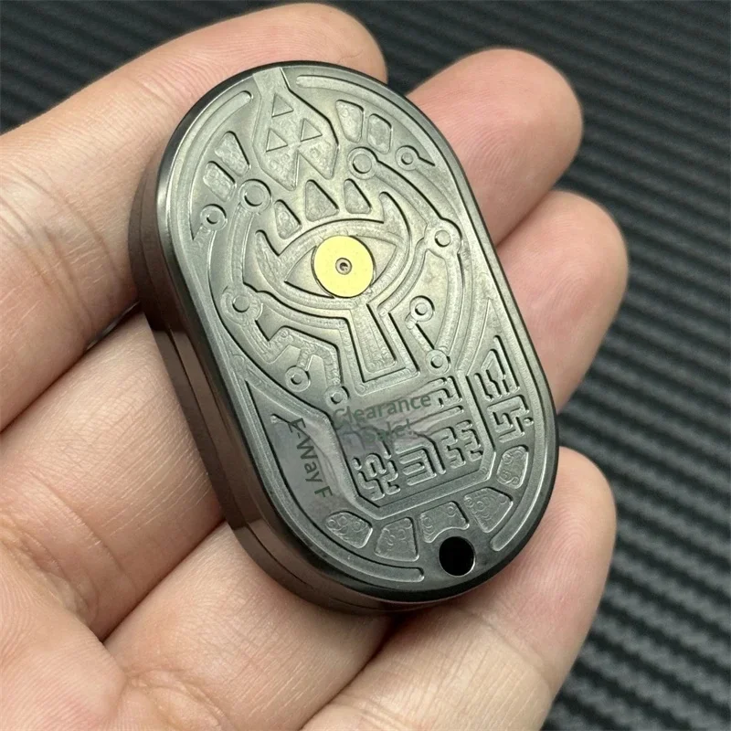 New Novel Sword Shield Metal Fidget Slider EDC Toy Exquisite Carving Craft Push Stress Relief ADHD Tool Age 18+