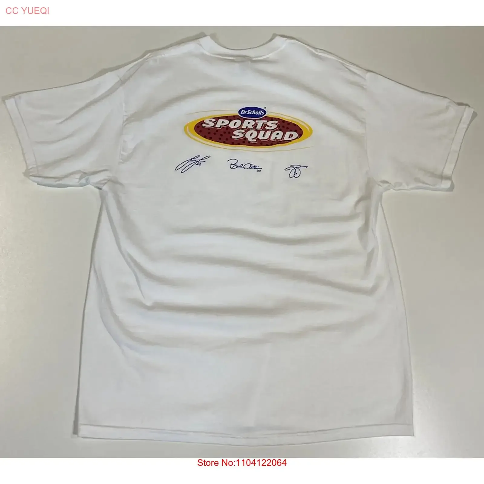 Camiseta vintage Dr. Scholl's Sports Squad talla XL, edición especial Brandi Chastain, promoción rara de los 90, top vintage lavado y versátil para uso diario.