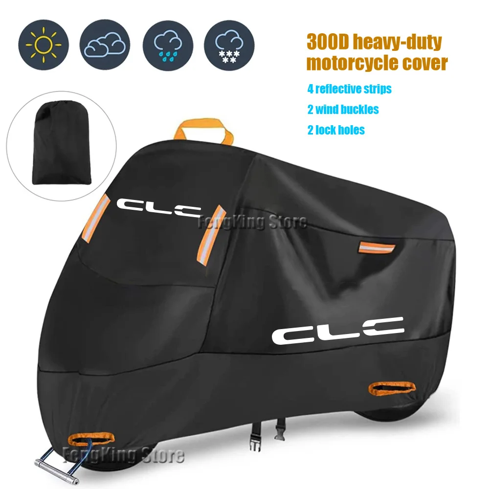 

Motorcycle Cover Outdoor Rain Dustproof UV Protector Covers For CFMOTO CL-C450 CLC 450