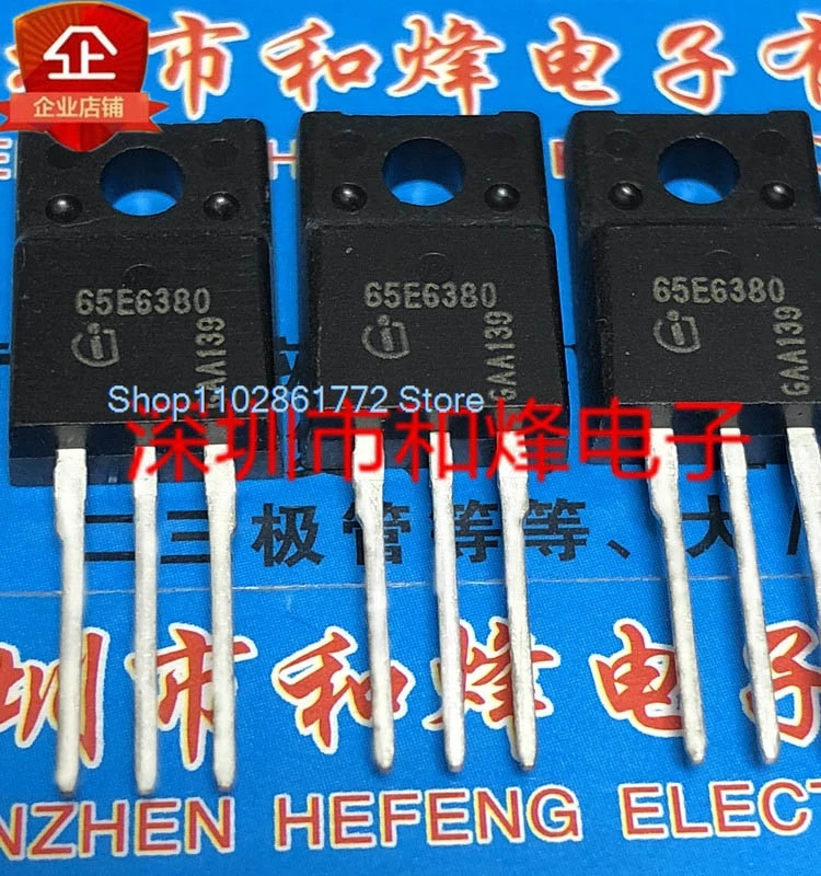 (10PCS/LOT) 65E6380 IPA65R380E6 TO-220F 650V 10A