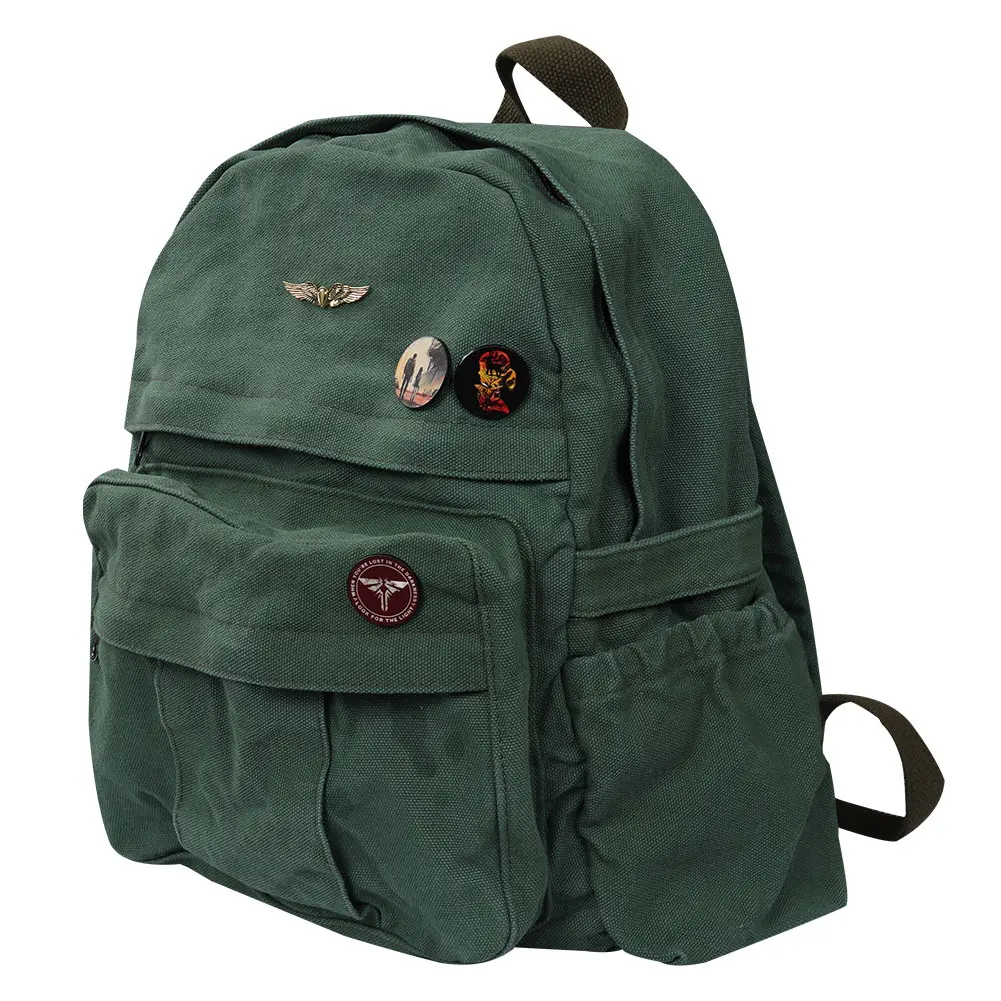 The Last of Us Ellie Backpack Cosplay Fantasy Green Shoulder Bag Rucksack Costume Accessories Halloween Carnival Party Prop