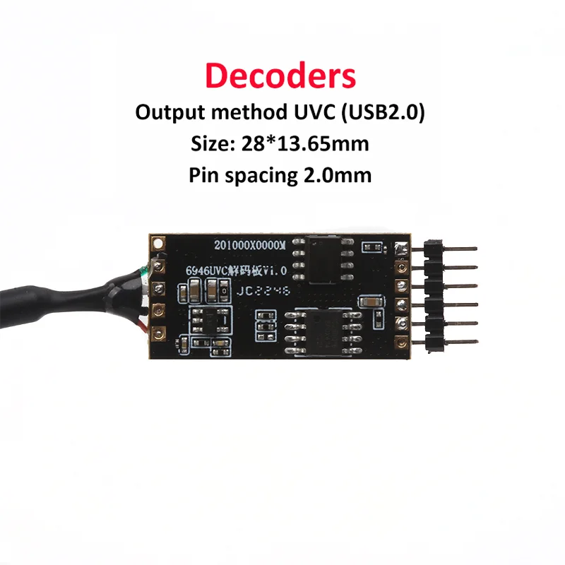 

OV6946 OCHTA10 single decoder board is suitable for each USB endoscope probe of our OV6946 OCHTA10 series