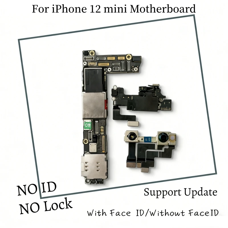 Fully Tested Unlocked Clean iCloud For iphone 12 Pro max Motherboard With Face ID Support Update For iphone 12 mini Logic board