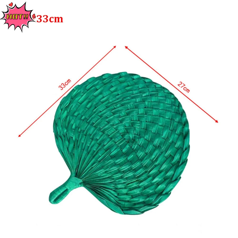 

Прочные ручные вееры из соломы в китайском стиле, ручной работы, в старинном стиле, портативные, маленькие, отпугивающие комаров