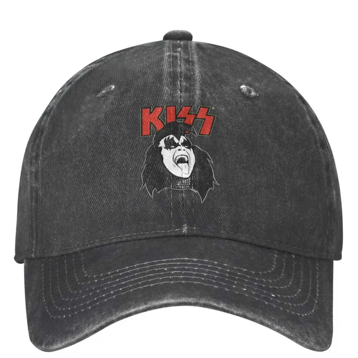 Kiss Band Casual Baseball Cap Spring THE DEMON Trucker Hat Sun-Proof Hiking Fishing Hip Hop Hats Men Women Retro Baseball Caps