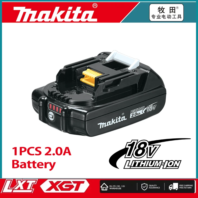 

Makita-100% Original Rechargeable Power Tool Battery, Replaceable LED Lithium-ion, 6.0 Ah 18V LXT BL1860B BL1860BL1850