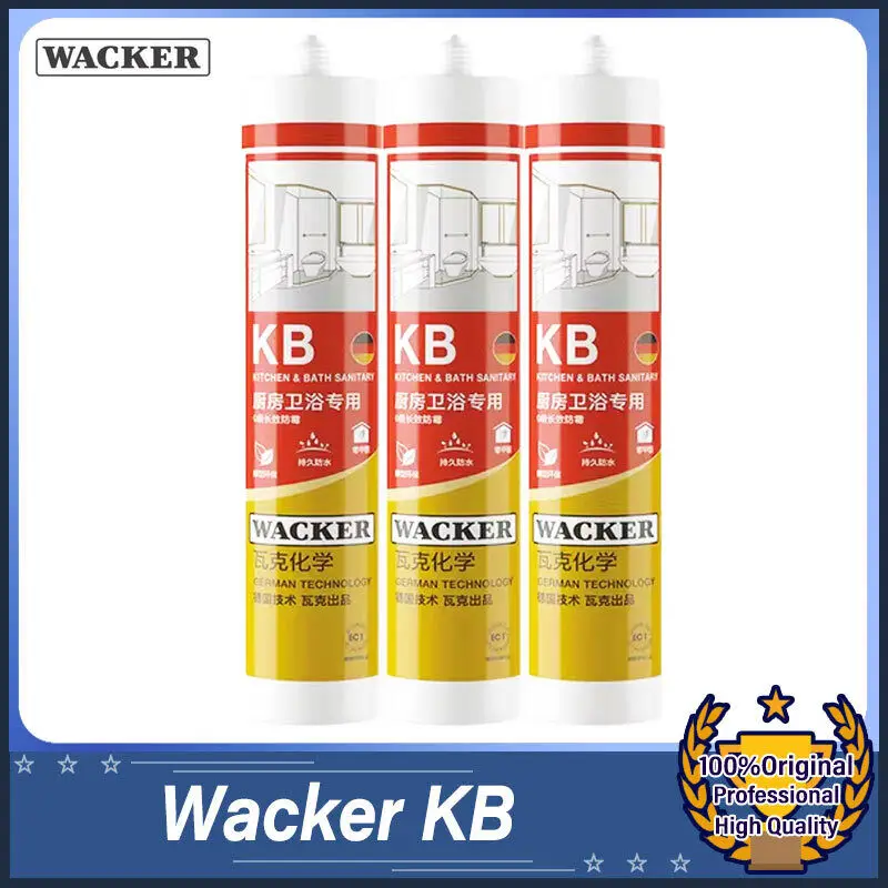 Wacker KB Kitchen & Bath Sanitary 300ml Sealant Repairs Joints in Industry