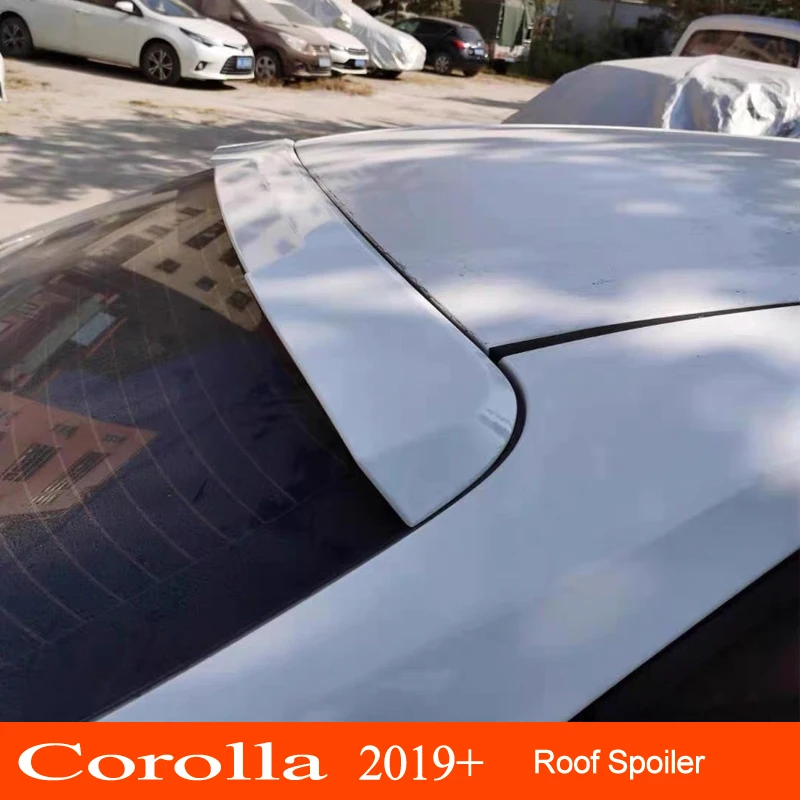 

For Toyota Corolla 2019 2020 2021 2022 ABS Plastic Material Car Rear Wing Window Roof Spoiler