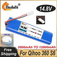 14.8V 12800mAh Battery Pack for Qihoo 360 S6 Robotic Vacuum Cleaner Spare Parts Accessories Replacement Batteries.