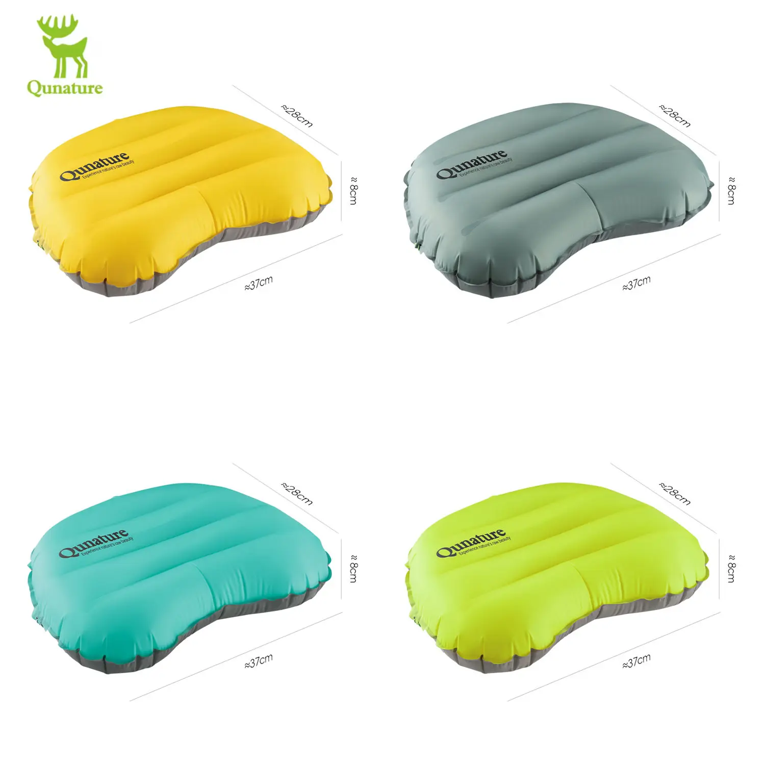 

Qunature 3D Ultralight Inflatable Square Pillow Multifunctional Outdoor Camping Portable Storage Travel Pillow Home Supplies