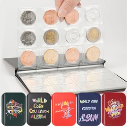 120 Coins Storage Book Commemorative Coin Collection Album Holders Collection Volume Folder Hold Multi-Color Empty Coin Books