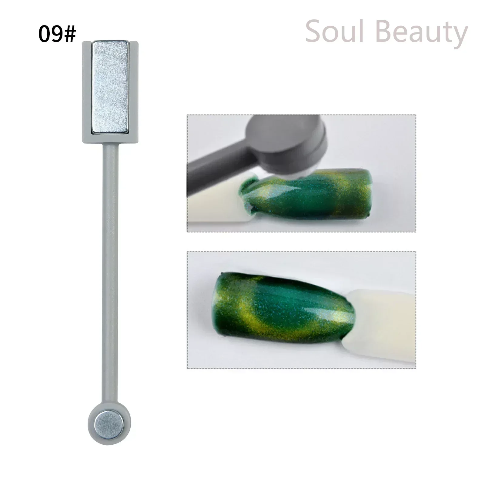 9d Cat Eye Gel Polish Nail Magnetische Pen Stick Tools Enkele Dubbele Kop Gebogen Lijn Strip Magneet Ontwerpen Voor Nail Art Decor